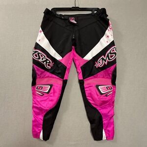 Retro MSR Starlet Pink Motocross Off Road‎ Dirt Bike Riding Pants Girls 13/14